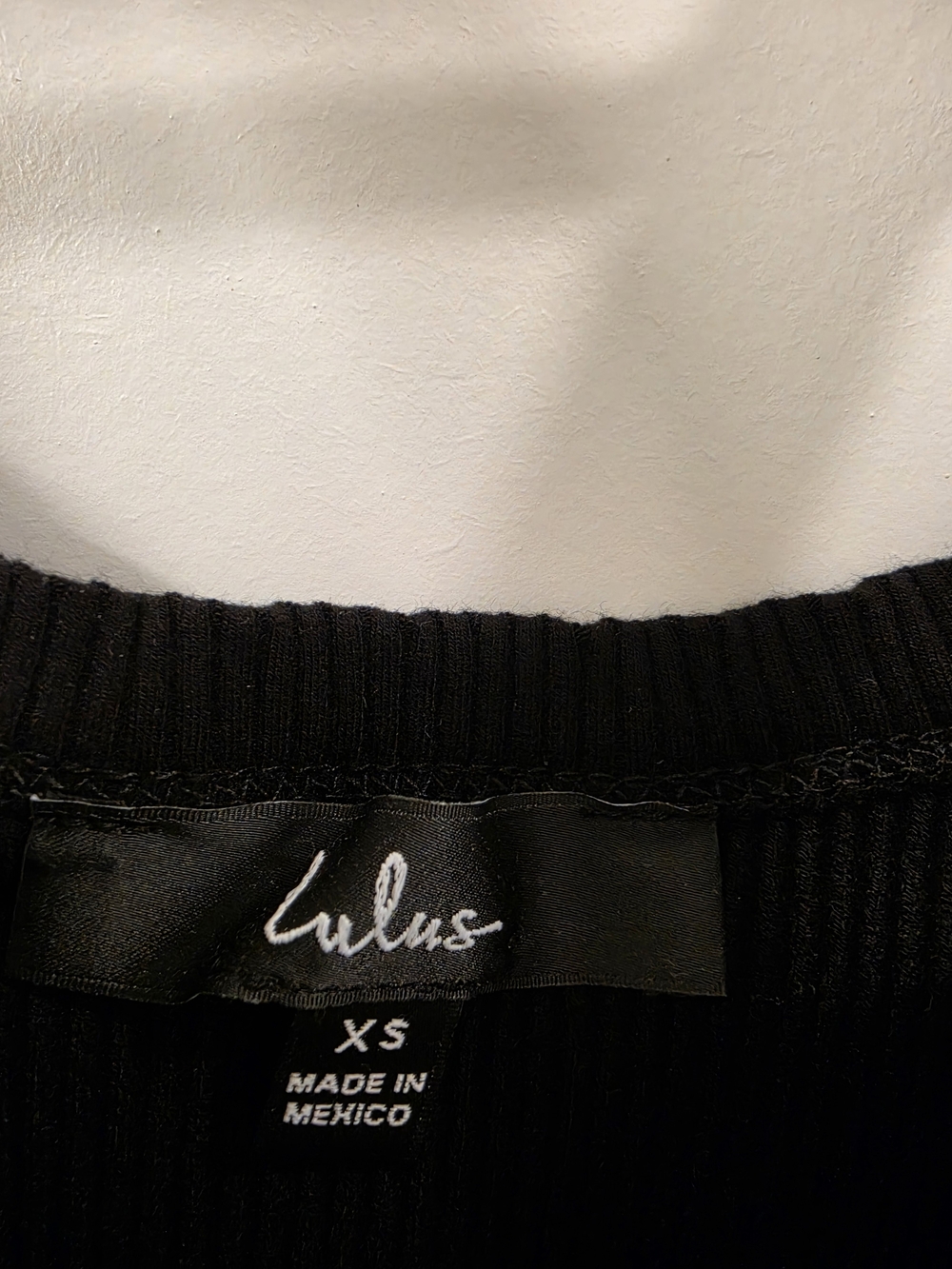 Lulus Black Ribbed Tank Top - Picture 2 of 3